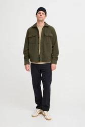 Blend Hemdjacke Shirt Dunkelgrün/Grün/Khaki