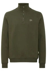 Blend Troyer Sweatshirt Dunkelgrün/Grün