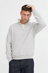Blend Troyer Sweatshirt Grau/Hellgrau