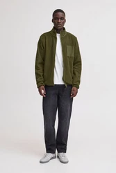 Blend Fellimitatjacke Sweatshirt zipp thru Dunkelgrün