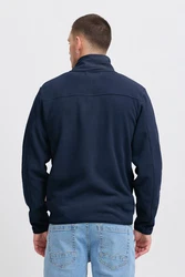Blend Fellimitatjacke Sweatshirt zipp thru Dunkelblau