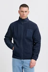 Blend Fellimitatjacke Sweatshirt zipp thru Dunkelblau