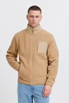 Blend Fellimitatjacke Sweatshirt zipp thru Beige/Braun/Khaki
