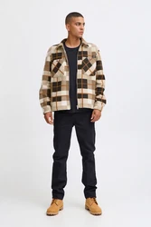 Blend Kurzjacke BLEND BHShirt Braun/Beige/Hellblau