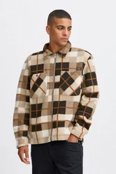 Blend Kurzjacke BLEND BHShirt Braun/Beige/Hellblau