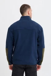 Blend Fleecejacke Sweatshirt halfzipp Dunkelgrün/Dunkelblau/Türkis/Blau