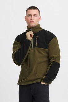Blend Fleecejacke Sweatshirt halfzipp