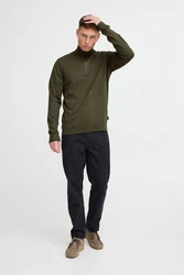 Blend Troyer Pullover Dunkelgrün/Grün