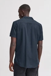 Blend Kurzarmhemd BLEND BHBOBBY Shirt Blau/Dunkelblau