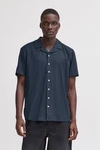 Blend Kurzarmhemd BLEND BHBOBBY Shirt Blau/Dunkelblau