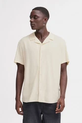 Blend Kurzarmhemd BLEND BHBOBBY Shirt Weiß/Beige/Khaki
