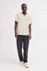 Blend Kurzarmhemd BLEND BHBOBBY Shirt Weiß/Beige/Khaki