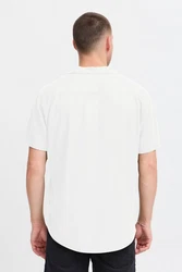 Blend Kurzarmhemd BLEND BHBOBBY Shirt Weiß/Creme/Braun