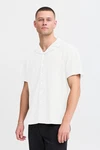 Blend Kurzarmhemd BLEND BHBOBBY Shirt Weiß/Creme/Braun
