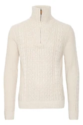 Blend Troyer Pullover Beige/Weiß/Creme/Hellblau/Khaki/Braun