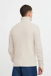Blend Troyer Pullover Beige/Weiß/Creme/Hellblau/Khaki/Braun