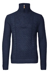 Blend Troyer Pullover Dunkelblau/Blau/Hellblau