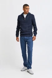 Blend Troyer Pullover Dunkelblau/Blau/Hellblau