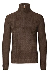 Blend Troyer Pullover Khaki/Dunkelbraun/Braun/Dunkelrot/Dunkelgrün/Grau