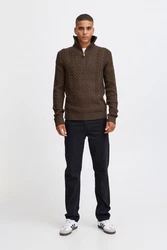 Blend Troyer Pullover Khaki/Dunkelbraun/Braun/Dunkelrot/Dunkelgrün/Grau