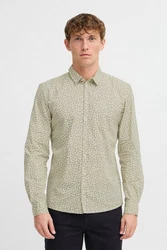 Blend Kurzarmhemd BHAGGE Shirt Khaki/Grün/Dunkelgrün