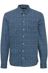 Blend Kurzarmhemd BHAGGE Shirt Blau/Hellblau/Dunkelblau