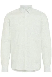 Blend Kurzarmhemd BHAGGE Shirt Weiß/Khaki/Creme/Grau