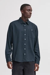 Blend Langarmhemd BLEND BHBOBBY Shirt Blau/Hellblau/Dunkelblau