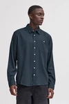 Blend Langarmhemd BLEND BHBOBBY Shirt Blau/Hellblau/Dunkelblau