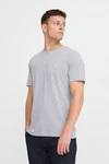 Blend T-Shirt BLEND BHTee Grau/Hellgrau