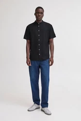 Blend Kurzarmhemd BHBOBBY Shirt Schwarz