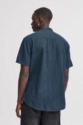 Blend Kurzarmhemd BHBOBBY Shirt Blau/Dunkelblau/Lila