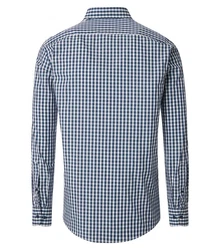 CASAMODA Langarmhemd Freizeithemd Dunkelblau/Blau/Hellblau