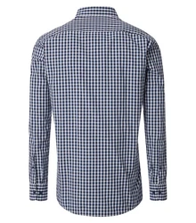 CASAMODA Langarmhemd Freizeithemd Dunkelblau/Blau/Hellblau