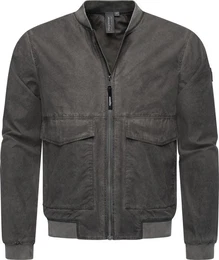Bomberjacke Daq lssige Herren Jacke kurz mit Rippstrickbndchen