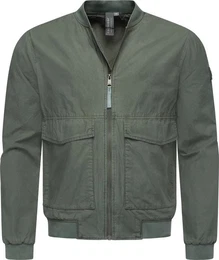 Bomberjacke Daq lssige Herren Jacke kurz mit Rippstrickbndchen