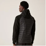 Regatta Strickfleecejacke Newhill Hybrid Schwarz/Rot/Grau