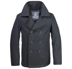 Brandit Herrenmantel Pea Coat Dunkelblau/Blau/Hellblau/Dunkelgrau