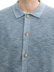 TOM TAILOR Strickmode Hellblau/Blau/Grau