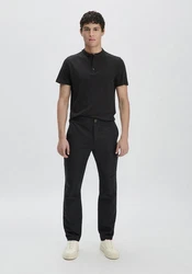 Hessnatur Stoffhose aus Bio-Baumwolle mit Leinen 