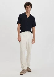 Hessnatur Stoffhose aus Bio-Baumwolle mit Leinen 