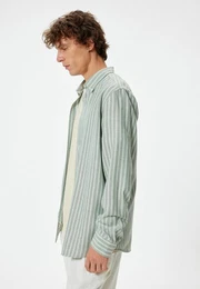Langarmshirt Hemdkragen Mit Knpfen Langrmelig
