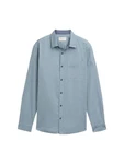 TOM TAILOR Langarmhemd Hellblau/Grau/Blau