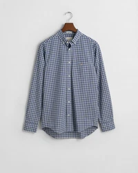 Gant Blusenshirt REG POPLIN SMALL CHECK SHIRT Grau/Dunkelblau/Hellblau/Blau