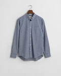 Gant Blusenshirt REG POPLIN SMALL CHECK SHIRT Grau/Dunkelblau/Hellblau/Blau