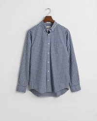 Gant Blusenshirt REG POPLIN SMALL CHECK SHIRT Grau/Dunkelblau/Hellblau/Blau
