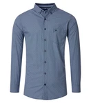 Redmond Langarmhemd Comfort Fit Dunkelblau/Hellblau/Blau
