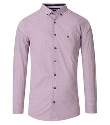 Redmond Langarmhemd Comfort Fit Dunkelblau/Rot/Lila/Rosa/Bordeaux