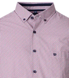 Redmond Langarmhemd Comfort Fit Dunkelblau/Rot/Lila/Rosa/Bordeaux