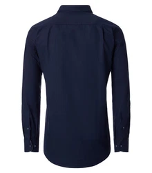 Redmond Langarmhemd Comfort Fit Dunkelblau/Blau